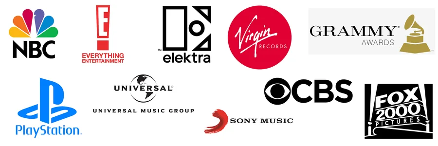 Entertainment experience logo montage